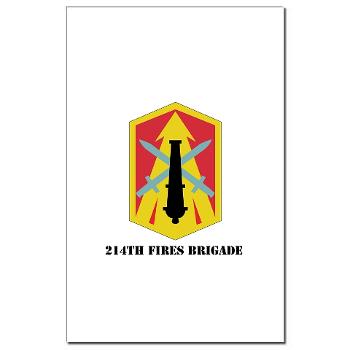 214FB - M01 - 02 - SSI - 214th Fires Brigade with Text - Mini Poster Print