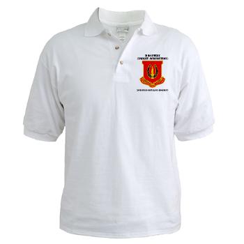 214FBHB26FAR - A01 - 04 - DUI - H Btry (Tgt Acq) - 26th FA Regiment with Text Golf Shirt