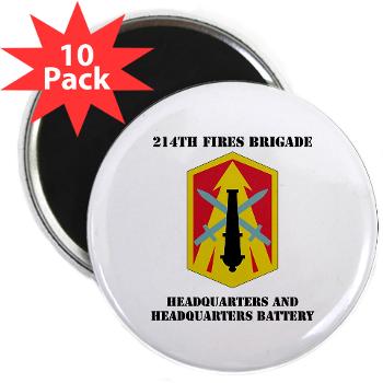 214FBHHB - M01 - 01 - DUI - Headquarters and Headquarters Battery with Text - 2.25" Magnet (10 pack) - Click Image to Close