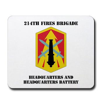 214FBHHB - M01 - 03 - DUI - Headquarters and Headquarters Battery with Text - Mousepad - Click Image to Close