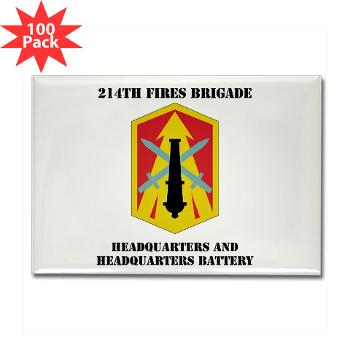 214FBHHB - M01 - 01 - DUI - Headquarters and Headquarters Battery with Text - Rectangle Magnet (100 pack) - Click Image to Close