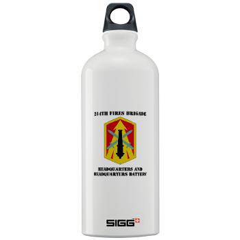 214FBHHB - M01 - 03 - DUI - Headquarters and Headquarters Battery with Text - Sigg Water Bottle 1.0L - Click Image to Close