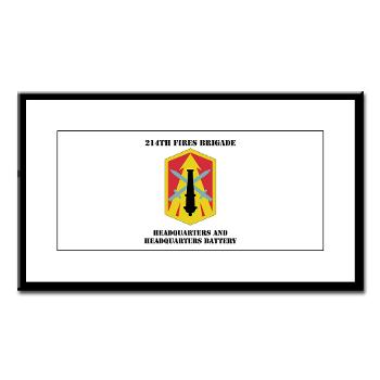 214FBHHB - M01 - 02 - DUI - Headquarters and Headquarters Battery with Text - Small Framed Print