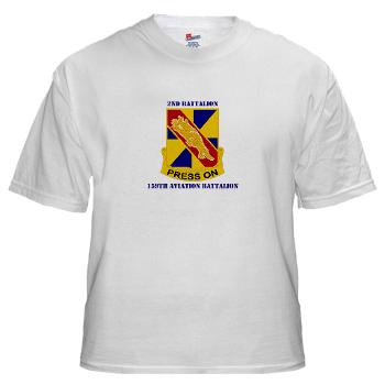 2159AB - A01 - 04 - DUI - 2nd - 159th Aviation Bn with Text White T-Shirt - Click Image to Close
