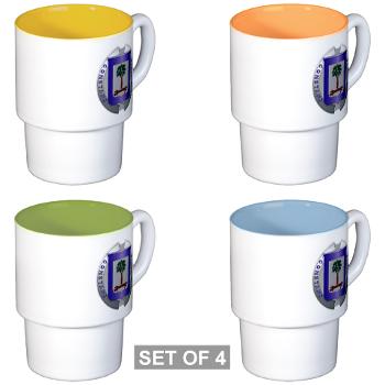 218LR - M01 - 03 - 218th Leadership Regiment - Stackable Mug Set (4 mugs)