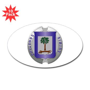 218LR - M01 - 01 - 218th Leadership Regiment - Sticker (Oval 10 pk)