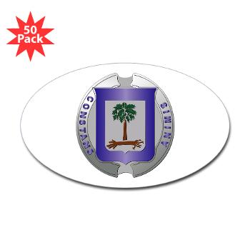218LR - M01 - 01 - 218th Leadership Regiment - Sticker (Oval 50 pk)