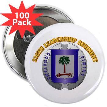 218LR - M01 - 01 - 218th Leadership Regiment With Text - 2.25" Button (100 pack)