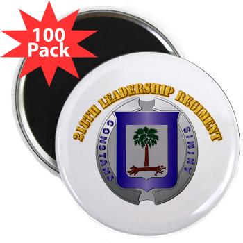 218LR - M01 - 01 - 218th Leadership Regiment With Text - 2.25" Magnet (100 pack) - Click Image to Close