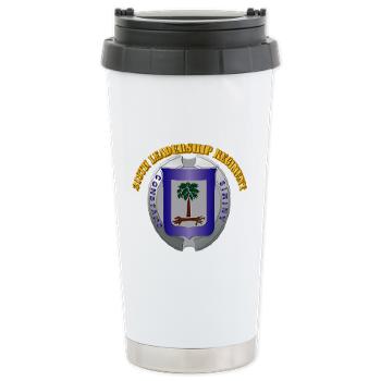 218LR - M01 - 03 - 218th Leadership Regiment With Text - Ceramic Travel Mug