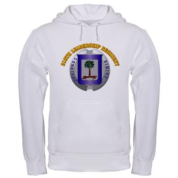 218LR - A01 - 03 - 218th Leadership Regiment With Text - Hooded Sweatshirt