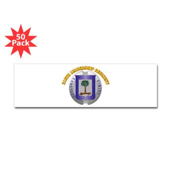 218LR - M01 - 01 - 218th Leadership Regiment With Text - Sticker (Bumper 50 pk) - Click Image to Close