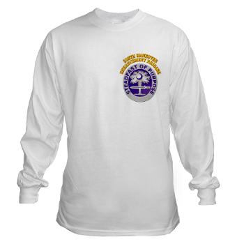 218MEB - A01 - 03 - DUI - 218th Maneuver Enhancement Brigade with Text - Long Sleeve T-Shirt - Click Image to Close