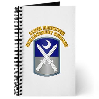 218MEB - M01 - 02 - SSI - 218th Maneuver Enhancement Brigade with Text - Journal