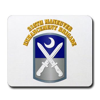 218MEB - M01 - 03 - SSI - 218th Maneuver Enhancement Brigade with Text - Mousepad - Click Image to Close