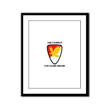 21CBAC - M01 - 02 - SSI - 21st Cavalry Brigade (Air Combat) with Text - Framed Panel Print - Click Image to Close
