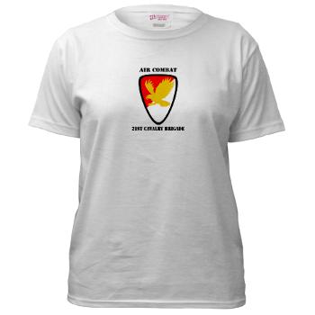 21CBAC - A01 - 04 - SSI - 21st Cavalry Brigade (Air Combat) with Text - Women's T-Shirt - Click Image to Close