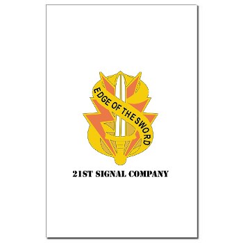 21SC - M01 - 02 - DUI - 21st Signal Company with Text - Mini Poster Print - Click Image to Close