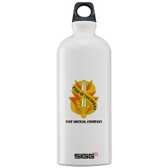 21SC - M01 - 03 - DUI - 21st Signal Company with Text - Sigg Water Bottle 1.0L