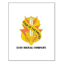 21SC - M01 - 02 - DUI - 21st Signal Company with Text - Small Poster