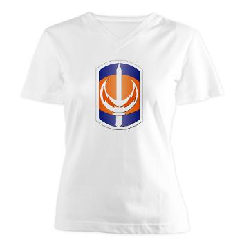 228SB - A01 - 04 - SSI - 228th Signal Brigade - Women's V-Neck T-Shirt