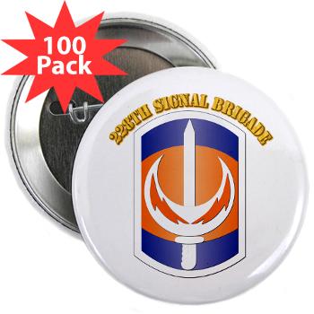 228SB - M01 - 01 - SSI - 228th Signal Brigade with Text - 2.25" Button (100 pack)