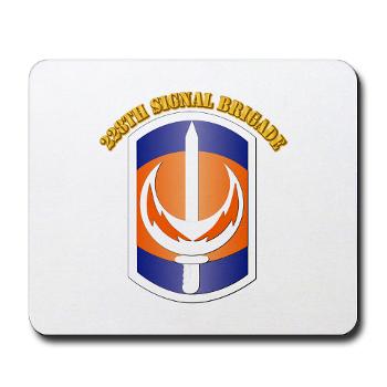 228SB - M01 - 03 - SSI - 228th Signal Brigade with Text - Mousepad