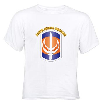 228SB - A01 - 04 - SSI - 228th Signal Brigade with Text - White t-Shirt