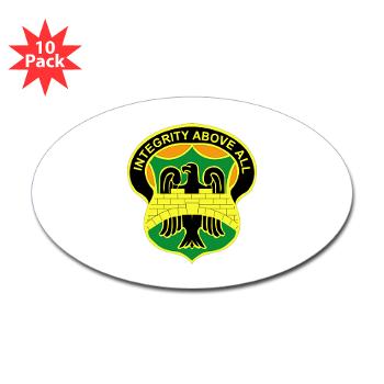 22MPBCID - M01 - 01 - DUI - 22nd Military Police Battalion (CID) - Sticker (Oval 10 pk)