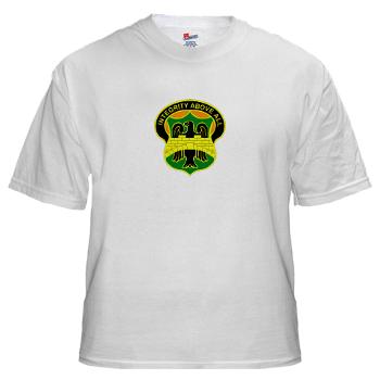 22MPBCID - A01 - 04 - DUI - 22nd Military Police Battalion (CID) - White t-Shirt - Click Image to Close