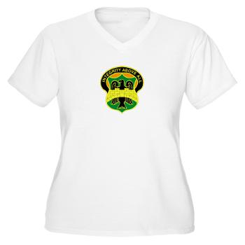 22MPBCID - A01 - 04 - DUI - 22nd Military Police Battalion (CID) - Women's V-Neck T-Shirt