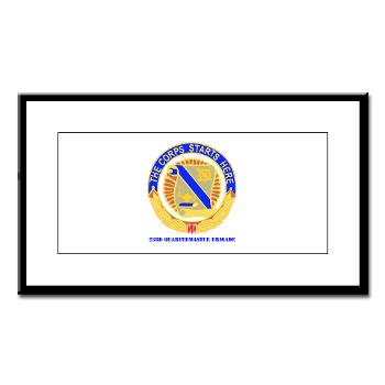 23QB - M01 - 02 - DUI - 23rd Quartermaster Bde with text Small Framed Print - Click Image to Close