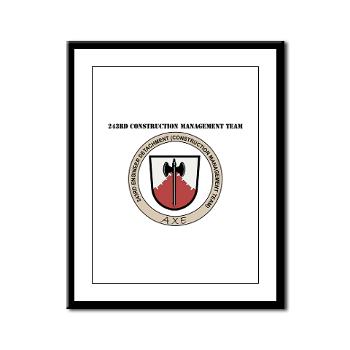 243CMT - M01 - 02 - 243rd Construction Management Team with Text - Framed Panel Print