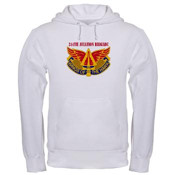 244AB - A01 - 03 - DUI - 244th Aviation Brigade with Text - Hooded Sweatshirt