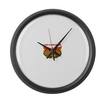 244AB - M01 - 03 - DUI - 244th Aviation Brigade with Text - Large Wall Clock - Click Image to Close