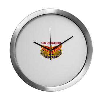 244AB - M01 - 03 - DUI - 244th Aviation Brigade with Text - Modern Wall Clock - Click Image to Close