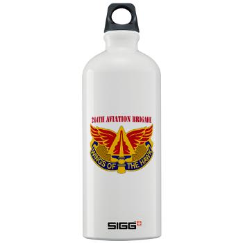 244AB - M01 - 03 - DUI - 244th Aviation Brigade with Text - Sigg Water Bottle 1.0L - Click Image to Close