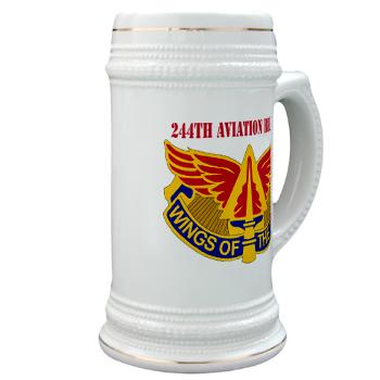 244AB - M01 - 03 - DUI - 244th Aviation Brigade with Text - Stein - Click Image to Close