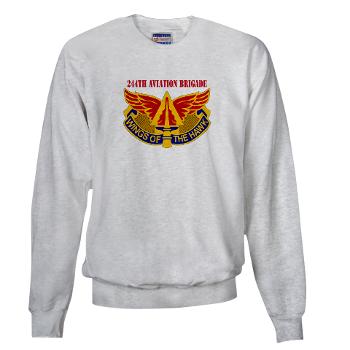 244AB - A01 - 03 - DUI - 244th Aviation Brigade with Text - Sweatshirt - Click Image to Close