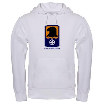 244AB - A01 - 03 - SSI - 244th Aviation Brigade with Text - Hooded Sweatshirt