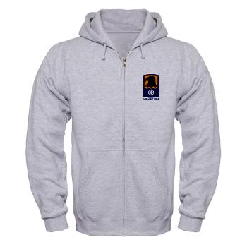 244AB - A01 - 03 - SSI - 244th Aviation Brigade with Text - Zip Hoodie