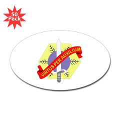 24CSG - M01 - 01 - 24th Corps Support Group - Sticker (Oval 50 pk)