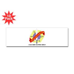 24CSG - M01 - 01 - 24th Corps Support Group with Text - Sticker (Bumper 10 pk)