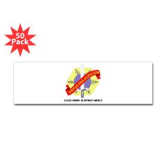 24CSG - M01 - 01 - 24th Corps Support Group with Text - Sticker (Bumper 50 pk)