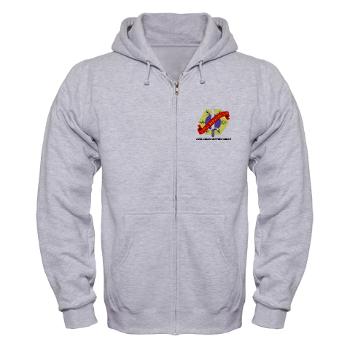 24CSG - A01 - 03 - 24th Corps Support Group with Text - Zip Hoodie