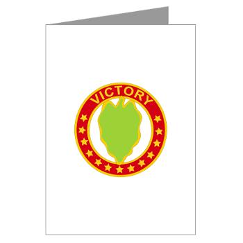 24ID - M01 - 02 - DUI - 24th Infantry Division - Greeting Cards (Pk of 10) - Click Image to Close