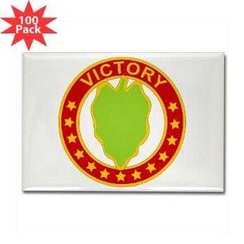 24ID - M01 - 01 - DUI - 24th Infantry Division - Rectangle Magnet (100 pack - Click Image to Close