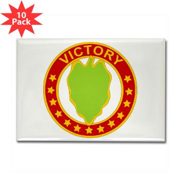 24ID - M01 - 01 - DUI - 24th Infantry Division - Rectangle Magnet (10 pack) - Click Image to Close