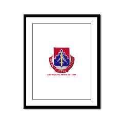 24PSB - M01 - 02 - DUI - 24th Personnel Service Battalion with Text - Framed Panel Print - Click Image to Close
