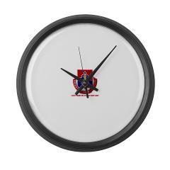 24PSB - M01 - 03 - DUI - 24th Personnel Service Battalion with Text - Large Wall Clock